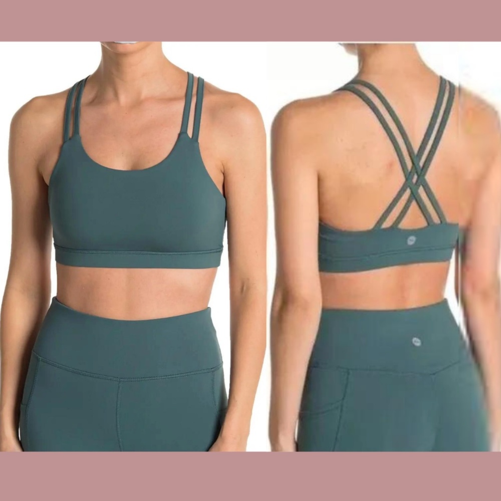 NWT X By Gottex [ XS ] Crisscross Strap Sports Bra‎ in Jade